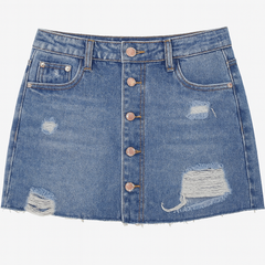 [997]GS   Button-down denim skirt new women's 2025 Korean frayed denim skirt women's skirt pants bodycon A-line skirt summer