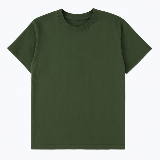 [150]GM    IDLT Piece-Dyed Heavyweight Loose Drop Shoulder Silhouette Distressed Wash 100% Cotton T-Shirt Men's Trendy V0302