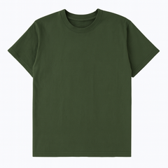 [150]GM    IDLT Piece-Dyed Heavyweight Loose Drop Shoulder Silhouette Distressed Wash 100% Cotton T-Shirt Men's Trendy V0302