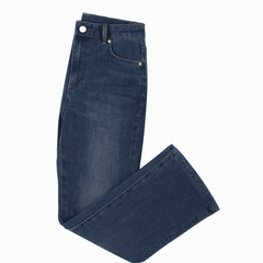 [335]GM   Big Brand Hot Recommendation ~ Retro Micro-Flared Jeans for Small Women, High-Waisted Slimming Look Horseshoe-Flared Floor-Length Mopping Pants