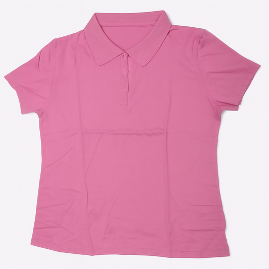 [533]GM   Women's 100% Cotton Short-Sleeved Collared T-Shirt, Large Size, Versatile Summer Clothing, New Arrivals, Loose Fit, Stylish Polo Shirt, Age-Reducing Top