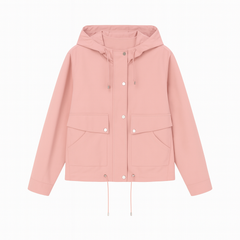 [666]GM  Women's 2024 New Short-Length Military-Style Hooded Jacket for Petite Figures, Slimming Spring-Autumn Fashionable Loose Fit Top