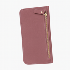 [602]NM Ultra-Thin Envelope-Style Unisex Long Wallet Calfskin Clutch Genuine Leather Coin Purse 2025 Simple Change Mobile Phone Pouch Trendy