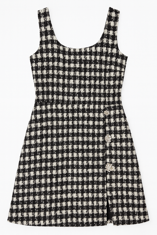 [114]GM  [Clearance] SP's High-End Women's Clothing French Casual Style Hand-Embroidered Sequin Short Strapless Dress