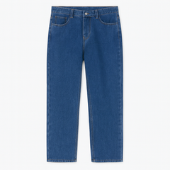 [051]GM    XMOB Korean Style Washed Slim Leg Jeans Loose Wide Leg Versatile Slimming Tall-Looking Floor-Length Pants Unisex