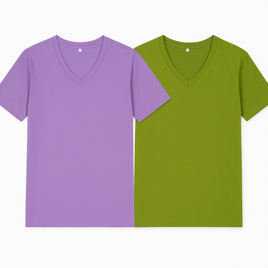 [021]MM Single/Two Pieces Bamboo Cotton V Neck Short-Sleeved T-Shirt for Women Summer New Korean Style Loose Elegant Versatile Top Plus Size Women's Clothing