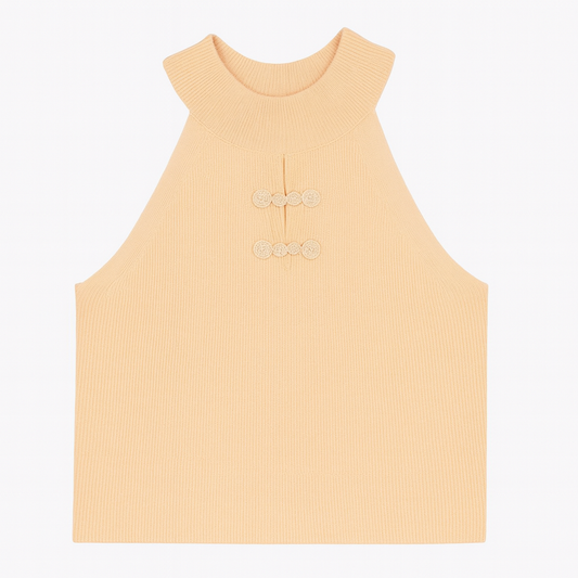 [079]MM New Guofeng Strapless Crop Top Women's Summer Sexy Sleeveless Tank Top Thai-Style Unique