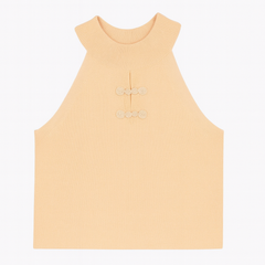 [079]MM New Guofeng Strapless Crop Top Women's Summer Sexy Sleeveless Tank Top Thai-Style Unique