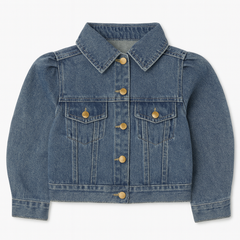 [596]GM   Women's 2025 Spring American Vintage Denim Jacket for Petite - Casual Loose Fit Short Jacket