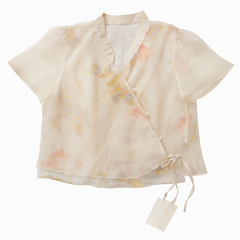 [585]GM   Miss Huashushu [Yuelongsha] New Traditional Chinese Style Women's Petite Summer Slimming Two-Piece Dress Set