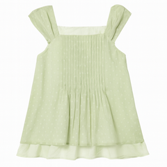 [627M]M  Plus Size Small Fresh and Cute Flying Sleeve Baby Doll Shirt for Women Summer New Style Slightly Fat mm Pleated Lazy Chic Beautiful Shirt