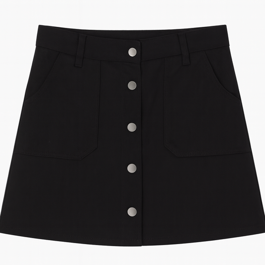 [591]GM  Plus Size Women's Vintage Denim Mid-Length Skirt Summer Plus Size Curvy Girls High Waist Slimming Sexy Sassy A-Line Skirt