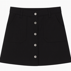 [591]GM  Plus Size Women's Vintage Denim Mid-Length Skirt Summer Plus Size Curvy Girls High Waist Slimming Sexy Sassy A-Line Skirt