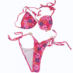 [224]MM  Amber Outer Single Bikini Triangle Cup Sexy Strap Bikini Women's Swimsuit Color Sexy with Chest Pad