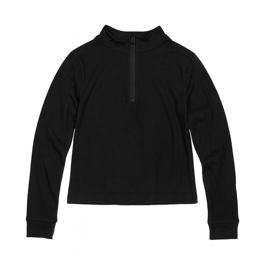 [822]GM  Women's 2023 Autumn/Winter New Arrival Long Sleeve Brushed Sweatshirt with Half Zip, Slimming and Stylish Sport Fashion
