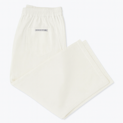 [305]GM  Plus Size Women's Clothing [Versatile Wide Leg Pants] Textured Cotton Twill Summer Casual Seam Design Straight Leg Pants