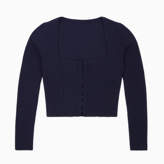 [585]MM Super Popular Women's Square Neck Base Layer Sweater - Fitted Slimming Knit Top for Autumn/Winter, Stylish and Versatile Spring/Autumn Style