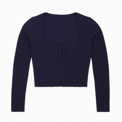 [585]MM Super Popular Women's Square Neck Base Layer Sweater - Fitted Slimming Knit Top for Autumn/Winter, Stylish and Versatile Spring/Autumn Style
