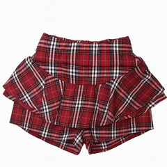 [683]MM 2025 Summer High-Waisted Slimming Plus-Size Preppy Style Skirt Pants for Women - Versatile Fashionable Short Skirt