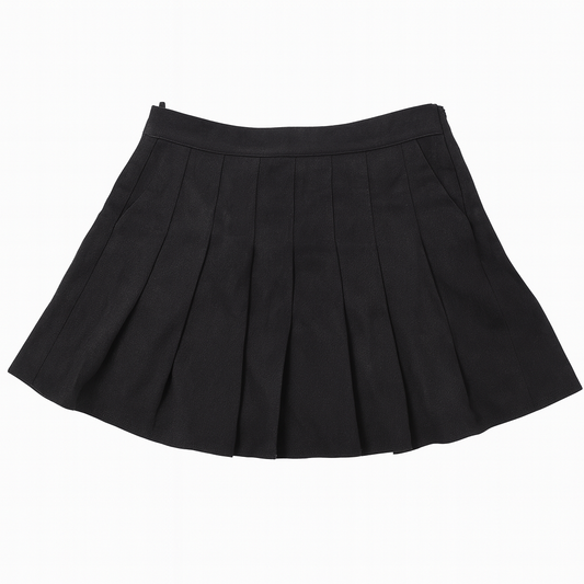 [078]MM  [Promotional Price] Women's 2025 New Short Skirt High Waist Elastic Large Size Plus Size Slimming A-Line Petite Spring and Autumn Skirt