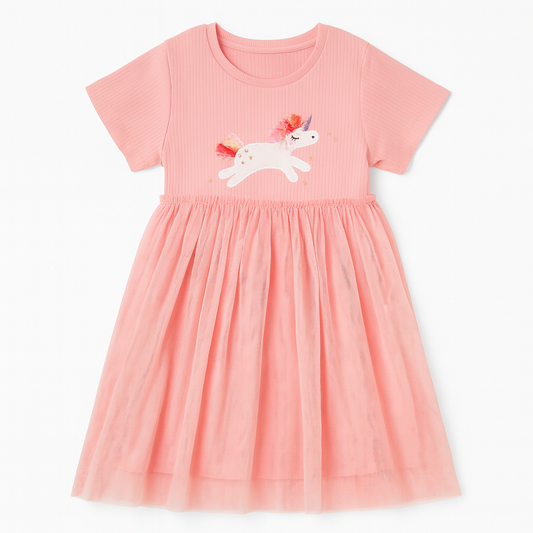 [079]MM  Little Maven Western Style Cartoon Girls' Dress Summer Breathable Princess Dress Children's Short-Sleeve Dress