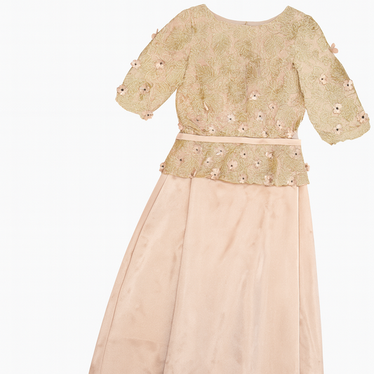 [474]GMM  Champagne Color 2024 New Collection Elegant Mother of the Bride Wedding Dress, Luxurious Mother-in-law Mother Dress