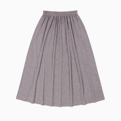 [683]MM  French Effortless Style Gray Asymmetrical V-Neck T-Shirt Dress Set for Spring 2025 Two-Piece Set