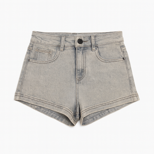 [232]MM  La Chapelle American Hot Girl Denim Shorts Women's Summer 2025 New Small High Waist A-Line Ultra Short Hot Pants