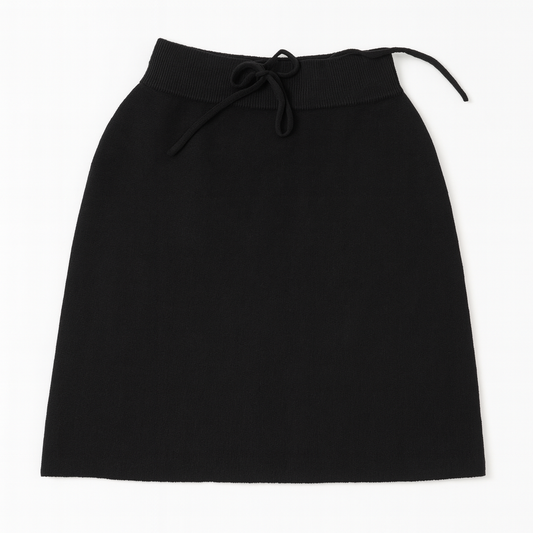 [706]MM Jade Closet Official Store Recommendation ~ Pure Temptation Style Drawstring Elastic Waist Knit Bodycon Skirt for Women