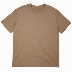 [064]MM   305G Heavyweight Cotton American-Style Small Collar Short-Sleeve T-Shirt Men's Summer Loose-Fitting Casual Half-Sleeve 2025 New Style Top