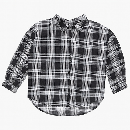 [794]MM  2024 New Women's Summer Lightweight Mid-Length Sun Protection Ice Silk Checkered Shirt Large Size for Plus Size Women