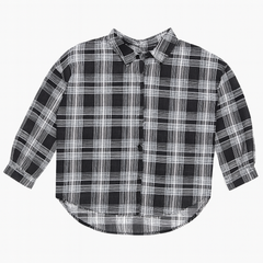 [794]MM  2024 New Women's Summer Lightweight Mid-Length Sun Protection Ice Silk Checkered Shirt Large Size for Plus Size Women