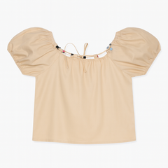 [344]MM  Plus Size Women's French Square Neck Puff Sleeve Summer Shirt for Curvy Women, Loose Fit Slimming Sweet Top