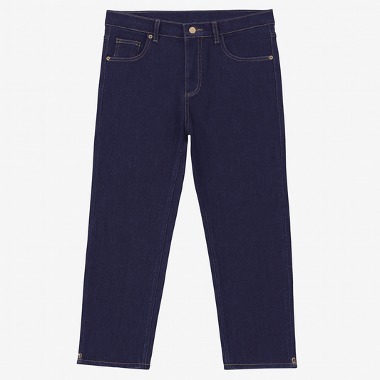 [432]MM  Plus Size Women's Spring 2025 High Waist Versatile Straight Leg Jeans Plus Size Curvy Women Stretchy Slimming 9/10 Cigarette Pants