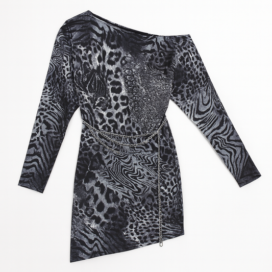[702]GM   JIA.DANCE New Shoulder-Baring Latin Dance Dress Set Loose Bat-Wing Sleeve International Standard Practice Wear Women's R171