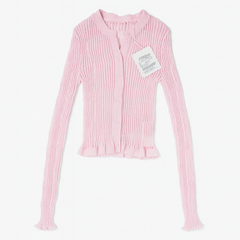 [150]GM     Zhizhi Teenage Journey Women's Short Cardigan 2025 Summer New Arrival Ultra-Thin Knitted Sweater Casual Free-Spirited Style