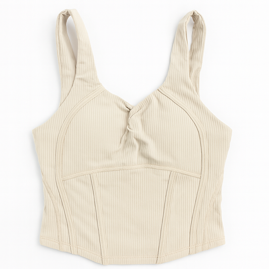 [701]MM  Al*gn Women's Large U-Neck Back Sports Bra - Hides Double Bust, Reveals Back Without Showing, Yoga Sports Bra for Fitness