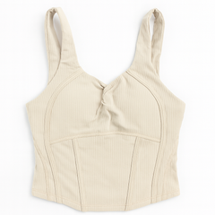 [701]MM  Al*gn Women's Large U-Neck Back Sports Bra - Hides Double Bust, Reveals Back Without Showing, Yoga Sports Bra for Fitness