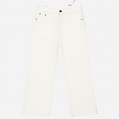 [950]MM  2025 Spring and Summer New Original White Straight-leg Denim Jeans for Women Petite Loose Drape Narrow Leg Wide Leg Pants