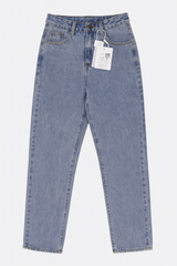[120]MM  ¡¾Promotional Price¡¿150cm Petite Narrow Fit Denim Wide Leg Pants for Women Autumn Retro High Waist Straight Leg Long Pants 145cm Height-Enhancing XS