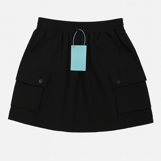[255]MM  American Gray Workwear Short Skirt for Women Plus Size Spring New Arrival High-Waisted A-Line Body-Hugging Petite Casual Sporty Skirt Pants