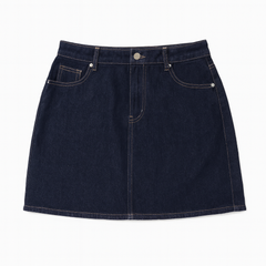 [985]MM  Plus Size Women's Vintage High-Waisted Denim Skirt Summer Plus Size Girls' Chic Half Skirt