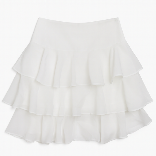 [145]MM  Elegant French Multi-Layered Asymmetrical Misty Tulle Skirt Women's New Spring/Autumn Collection Designer Versatile Skirt
