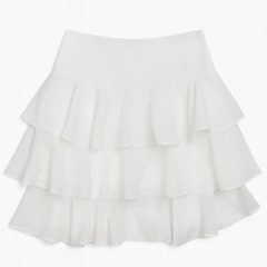 [145]MM  Elegant French Multi-Layered Asymmetrical Misty Tulle Skirt Women's New Spring/Autumn Collection Designer Versatile Skirt