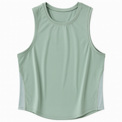 [609]MM  Lulu style netting sleeveless sports top for women quick-dry running fitness top sleeveless yoga wear beautiful back outer cover-up