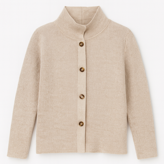 [398]MM  Women's 2025 New Lightweight Open Cardigan with Polo Collar and Turn-Down Collar, Spring and Autumn Base Layer Sweater, Light Jacket