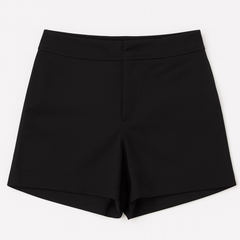 [095]MM White High-Waist Slimming Shorts for Women Spring Outdoor Wear Petite Versatile Solid Color Casual Black A-Line Hot Pants