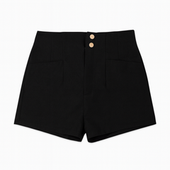[351]MM Skinny elastic black short pants for women summer 2024 new high-waist slimming sexy girl versatile streetwear A-line hot pants