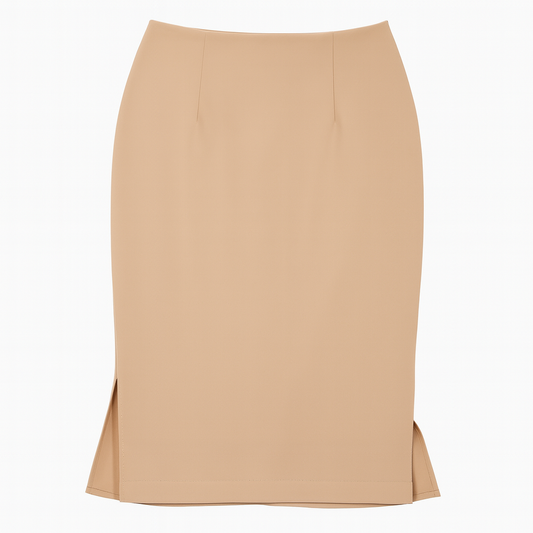 [308]MM  ¡¾Promotional Price¡¿Bailu'an Girls' High-Waisted Floor-Length Skirt 2025 Spring New Arrival Elegant Bodycon Skirt Asymmetric Slit Half Skirt