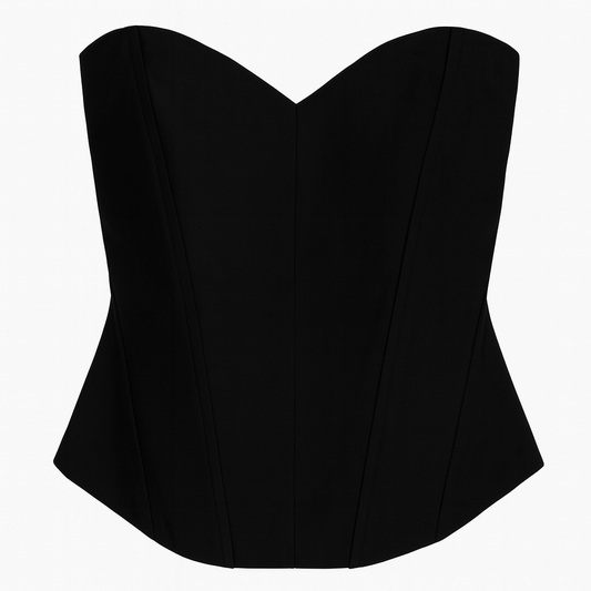 [331]MM  Sexy Black Fishbone Tube Top for Women Summer New Stereo Design Outer Wear Slimming Look Wrap Vest